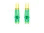 Lanberg Cable de Fibra Óptica 5m, Conectores LC/APC a LC/APC, Duplex, G.657.A1, LSZH, Amarillo - FO-LALA-SD11-0050-YE
