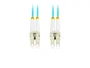 Lanberg FO-LULU-MD31-0010-TQ Cable de Fibra Óptica OM3 1m LC/UPC Aguamarina