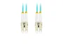 LANBERG Cable de fibra óptica OM3 LC/UPC a LC/UPC 2 m Aguamarina