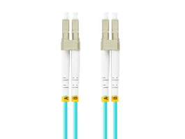 Lanberg Cable de fibra óptica OM3 5m LC/UPC-LC/UPC Aguamarina