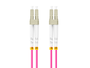 Lanberg Cable de fibra óptica OM4 LC/UPC a LC/UPC 2 m Violeta