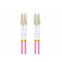 Lanberg Cable de fibra óptica OM4 LC/UPC a LC/UPC 5 m Violeta
