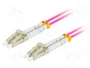 Lanberg Cable de fibra óptica OM4 5m LC/UPC-LC/UPC Duplex Violeta