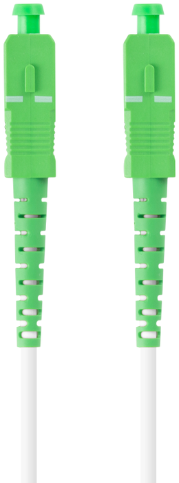Lanberg Cable de Fibra Óptica Monomodo 5m SC/APC a SC/APC Blanco/Verde