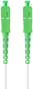 Lanberg Cable de Fibra Óptica Monomodo 5m SC/APC a SC/APC Blanco/Verde