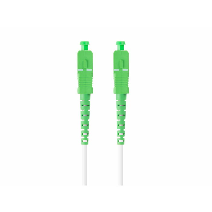 Lanberg Cable de Fibra Óptica Monomodo 5m SC/APC a SC/APC Blanco/Verde