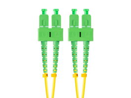 Lanberg Latiguillo Fibra Optica SC APC FO-SASA-SD11-0020-YE Monomodo G.657.A1 2m Amarillo