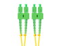 Lanberg Latiguillo de fibra óptica SC/APC a SC/APC 2m G.657.A1