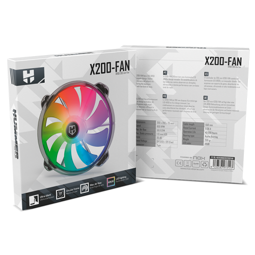 Nox Ventilador X200 20cm ARGB