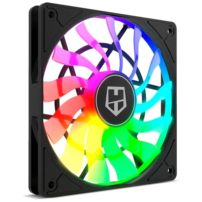 NOX Hummer SLIM FAN ARGB Ventilador para PC de 120mm, Control PWM, 13 Aspas, Silencioso, Translúcido, 1 Unidad