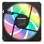 NOX Hummer M-FAN - Ventilador ARGB para PC de 120 mm con Efecto Espejo Infinito, 7 Aspas, 1200 RPM, 35.5 CFM, 23 dB, Cable de 550 mm, 1 Unidad
