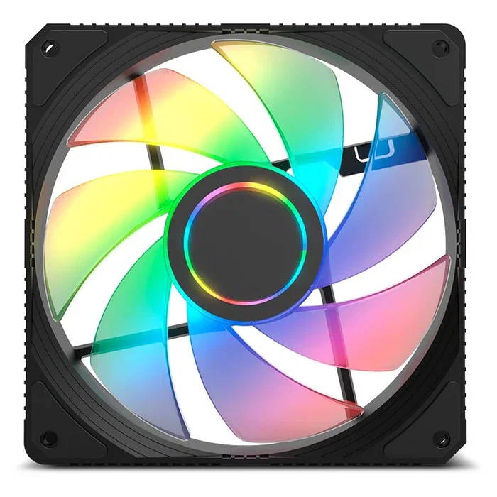 NOX Hummer M-FAN - Ventilador ARGB para PC de 120 mm con Efecto Espejo Infinito, 7 Aspas, 1200 RPM, 35.5 CFM, 23 dB, Cable de 550 mm, 1 Unidad