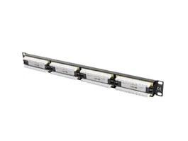 Lanberg PPU6-1024-B Panel de Parcheo Rack 1U, 24 Puertos, Color Negro, Metal, 445 x 44.5 x 32.5 mm