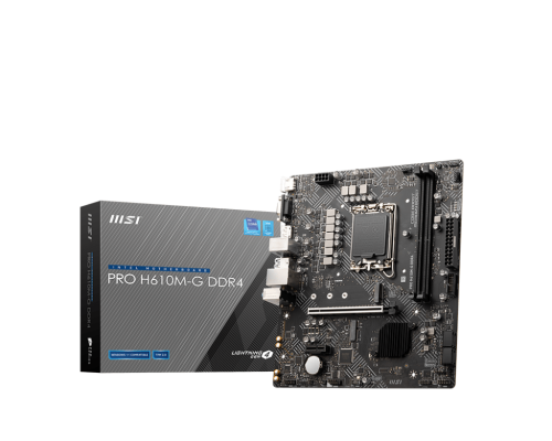 MSI PRO H610M-G DDR4 Micro ATX Intel H610 LGA1700 MSI PRO H610M-G DDR4 Micro ATX Intel H610 LGA1700