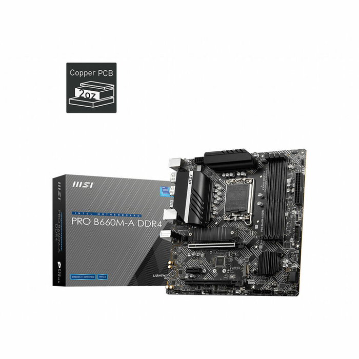 MSI PRO H610M-G DDR4 Micro ATX Intel H610 LGA1700 MSI PRO H610M-G DDR4 Micro ATX Intel H610 LGA1700