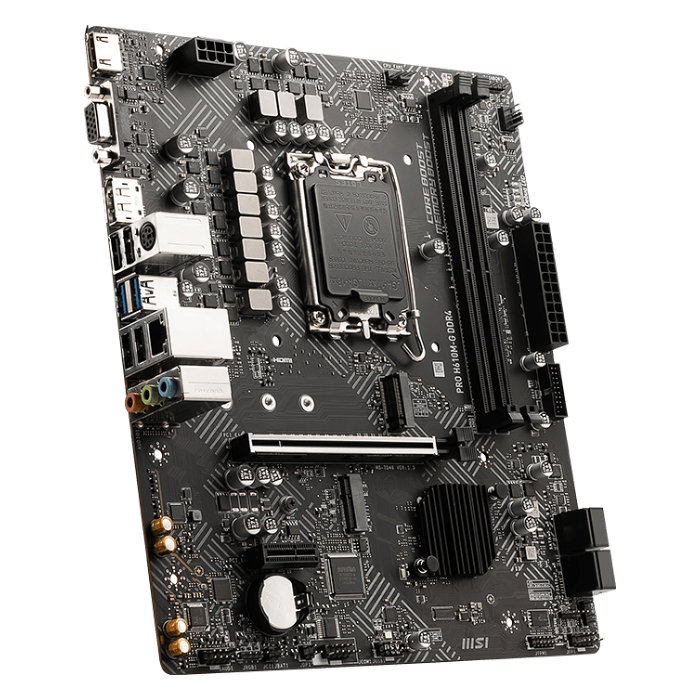 MSI PRO H610M-G DDR4 Micro ATX Intel H610 LGA1700 MSI PRO H610M-G DDR4 Micro ATX Intel H610 LGA1700