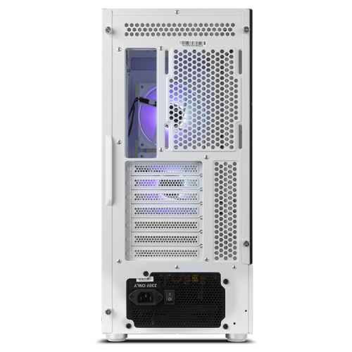 NOX Hummer Nemesis Caja PC Midi Tower Blanco con Iluminación ARGB NXHUMMERNMSSWH