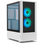 NOX Hummer Nemesis Caja PC Midi Tower Blanco con Iluminación ARGB NXHUMMERNMSSWH