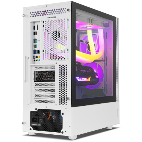 NOX Hummer Nemesis Caja PC Midi Tower Blanco con Iluminación ARGB NXHUMMERNMSSWH