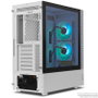 NOX Hummer Nemesis Semitorre Blanca con Cristal Templado y ARGB