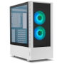 NOX Hummer Nemesis Semitorre Blanca con Cristal Templado y ARGB