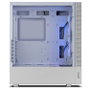 NOX Hummer Nemesis Semitorre Blanca con Cristal Templado y ARGB