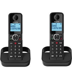 Alcatel Teléfono Inalámbrico DECT DUO con Manos Libres y Bloqueo de Llamadas