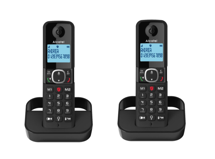 ALCATEL F860 Duo Teléfono DECT Inalámbrico Negro