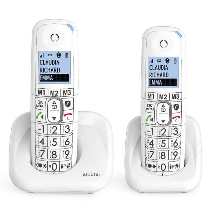 Alcatel XL785DUO Teléfono inalámbrico DECT con teclas grandes y pantalla XL (Pack de 2) Alcatel XL785DUO Teléfono inalámbrico DECT con teclas grandes y pantalla XL (Pack de 2)