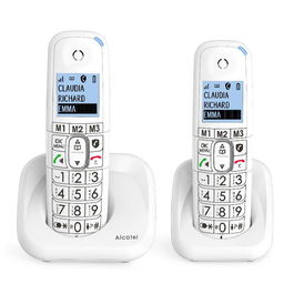 Alcatel Teléfono Inalámbrico DECT con Teclas Grandes Duo, Pantalla XL, Manos Libres y Bloqueo de Llamadas