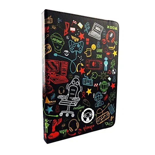 Maillon Technologique Urban Stand - Funda Folio Gamer Multicolor para Tablets de 9.7" a 11", Compatible con iPad, Samsung, Lenovo - Resistente a Golpes