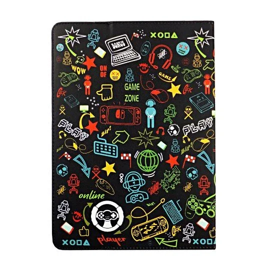 Maillon Technologique Urban Stand - Funda Folio Gamer Multicolor para Tablets de 9.7" a 11", Compatible con iPad, Samsung, Lenovo - Resistente a Golpes