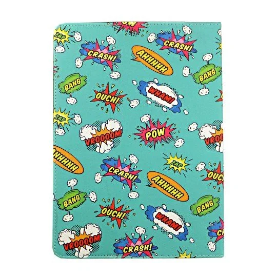 Maillon Technologique Funda Universal 11" (27.9 cm) Folio Comic Multicolor con Soporte - Resistente a Golpes y Arañazos para Tablets