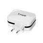 TooQ TQWC-1S04WT Cargador de Pared 34W con 4 Puertos USB (2x USB-C, 2x USB-A) con Tecnología de Carga Inteligente y Protección - Color Blanco