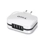 Tooq Cargador de Pared TQWC-1S04WT con 4 Puertos USB, Blanco