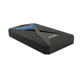 TooQ Carcasa Externa TQE-2550BL para HDD/SSD 2.5" Hasta 9.5mm, USB 3.2 Gen 1 (3.1 Gen 1) 5Gbps, LED Azul, Sin Tornillos