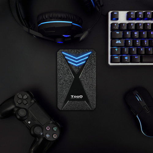 Tooq TQE-2550BL Carcasa Externa Gaming para HDD/SSD 2.5 SATA USB 3.1