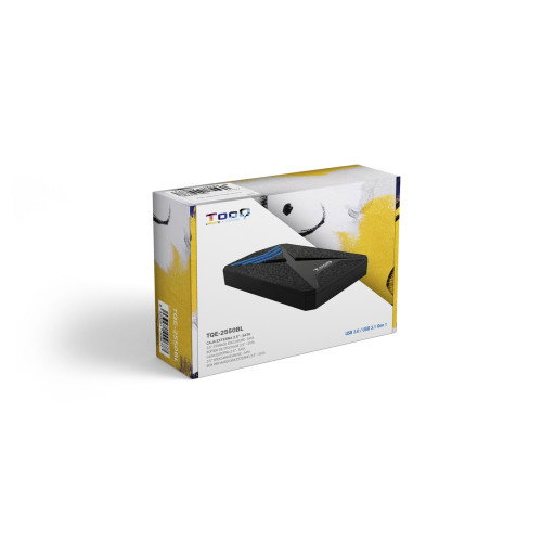 Tooq TQE-2550BL Carcasa Externa Gaming para HDD/SSD 2.5 SATA USB 3.1