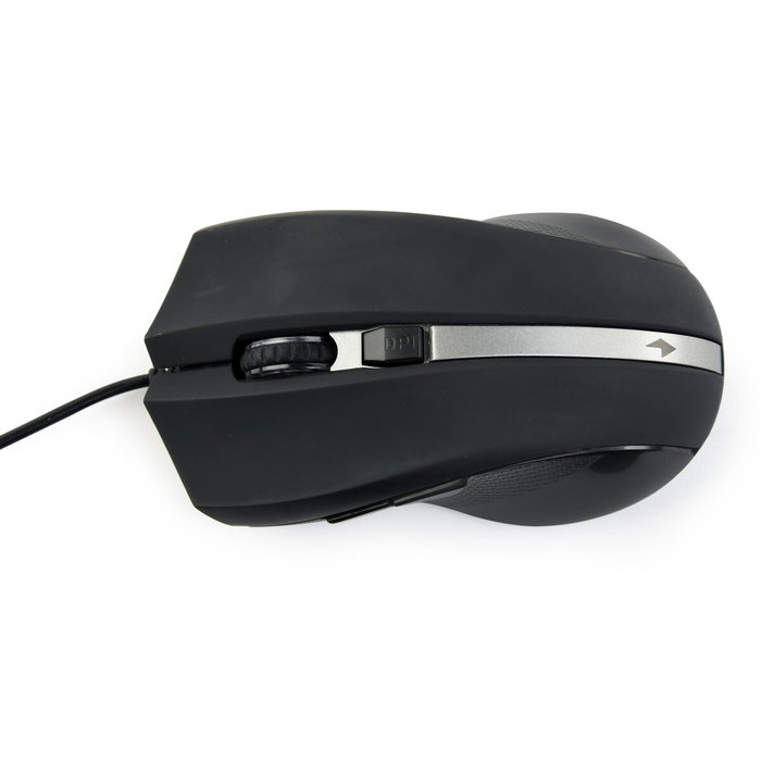 Gembird MUS-GU-02 Ratón Ambidextro USB 2400 DPI Negro
