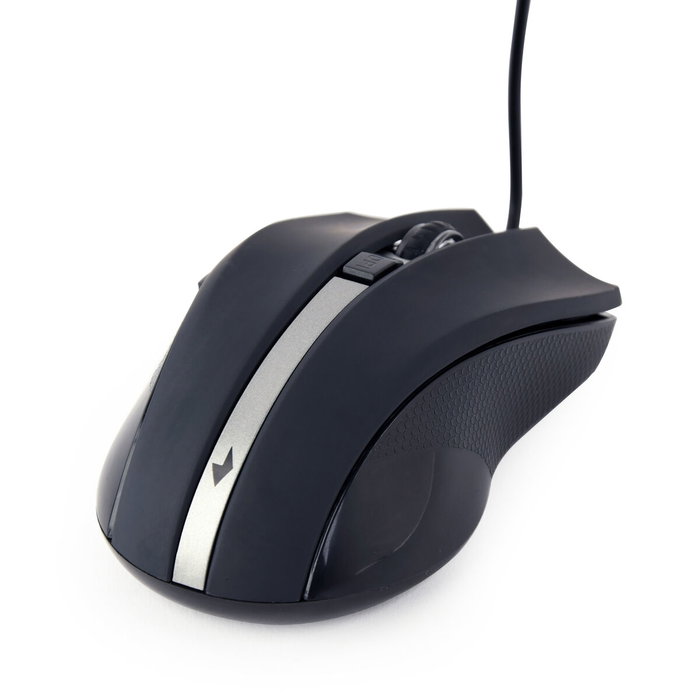 Gembird MUS-GU-02 Ratón Ambidextro USB 2400 DPI Negro