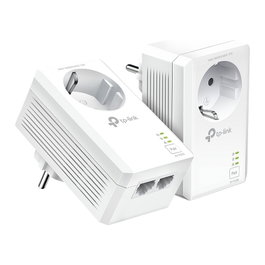 TP-Link TL-PA7027P Kit Powerline Gigabit, Adaptadores PLC AV2 1000 Mbps, 2 Puertos Ethernet, Blanco