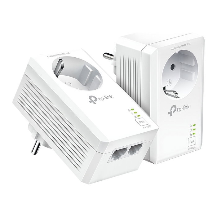 TP-Link TL-PA7027P Kit Powerline Gigabit, Adaptadores PLC AV2 1000 Mbps, 2 Puertos Ethernet, Blanco TP-Link TL-PA7027P Kit Powerline Gigabit, Adaptadores PLC AV2 1000 Mbps, 2 Puertos Ethernet, Blanco