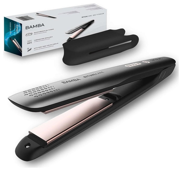 CECOTEC Bamba RitualCare 890 Titanium Plancha de Pelo Gris