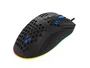 Genesis Krypton 555 Ratón Gaming para Diestros Óptico 8000 DPI Sensor Pixart PAW3333, 7 Botones Programables, 70g Ultraligero, Iluminación RGB, Cable USB - Negro