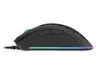 Genesis Krypton 555 Ratón Gaming para Diestros Óptico 8000 DPI Sensor Pixart PAW3333, 7 Botones Programables, 70g Ultraligero, Iluminación RGB, Cable USB - Negro
