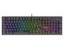 Genesis THOR 300 Teclado Gaming Mecánico RGB Portugués - Interruptores Outemu Brown, 104 Teclas, Retroiluminación LED, Negro, Formato Completo, USB