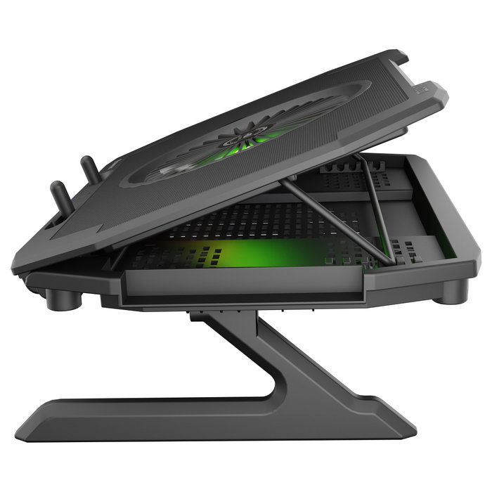 Genesis Oxid 850 Base refrigeradora RGB para portátiles hasta 17.3 pulgadas