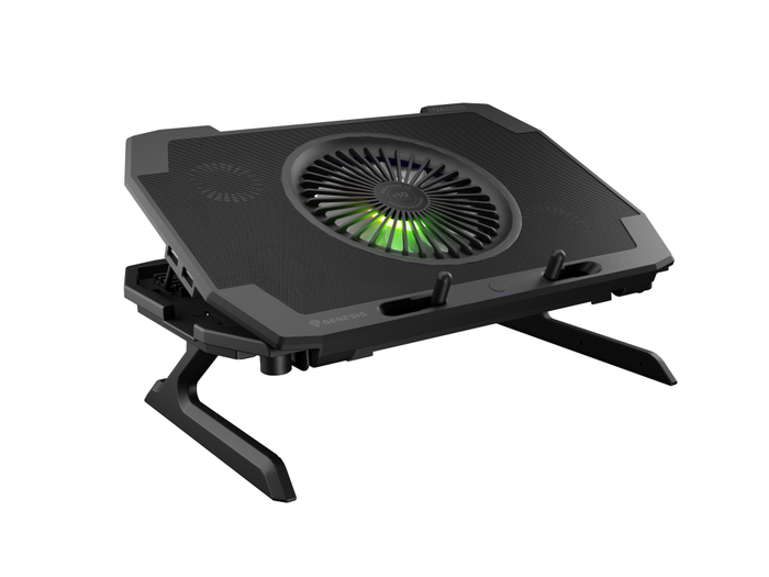GENESIS Oxid 850 Almohadilla Refrigeradora para Portátil hasta 17.3", 5 Ventiladores, 2500 RPM, Negro GENESIS Oxid 850 Almohadilla Refrigeradora para Portátil hasta 17.3", 5 Ventiladores, 2500 RPM, Negro