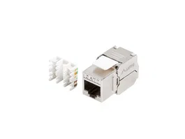 Lanberg KSF7-2000 Módulo Conector RJ-45 a LSA, 180° Plano, Acero Inoxidable, Cat7 FTP/F-UTP para Cable 22/26 AWG