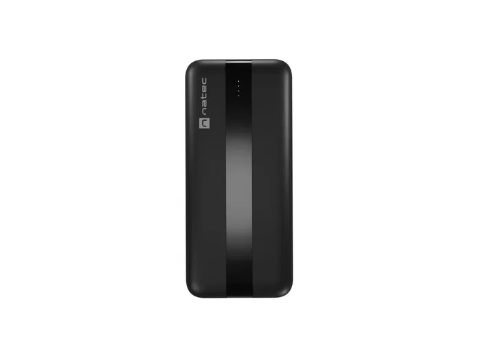 Natec Trevi Power Bank 20000 mAh Carga Rápida Powerbank con 2 Puertos USB-A + 1 Puerto USB-C, Color Negro